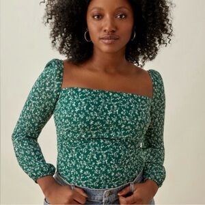 Reformation olio top (parsley) -size 8 NWT